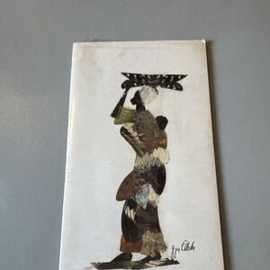 Butterfly Mosaic / Collage Hand Crafted Butterfly Art Signed Africa Theme